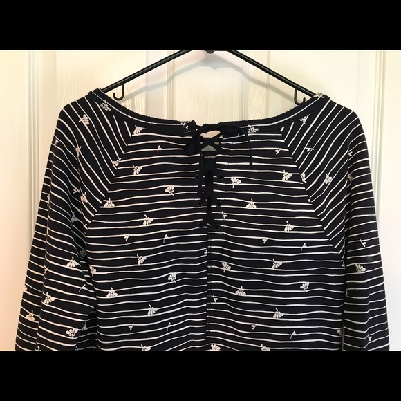 T by Talbots long sleeve mixed print dress NWT - Picture 4 of 9